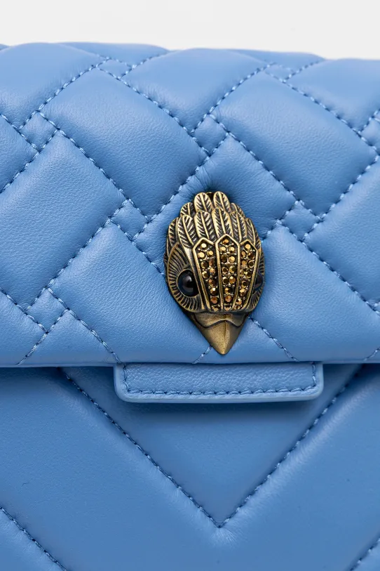 Кожена чанта Kurt Geiger London KENSINGTON виолетов 3586282109