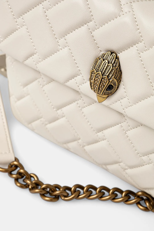 Kurt Geiger London torebka skórzana KENSINGTON beżowy 2709541109