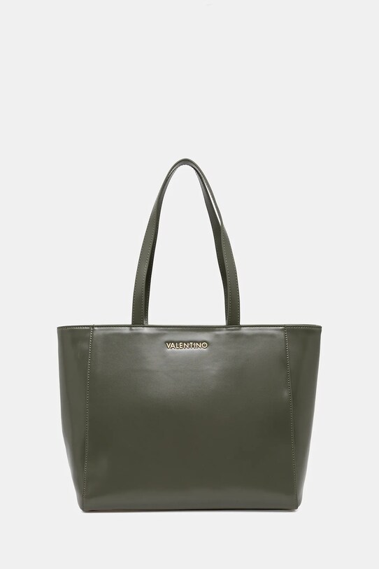 Torbica Valentino Bags Imitacija zrnatega usnja zelena VBS8FS01