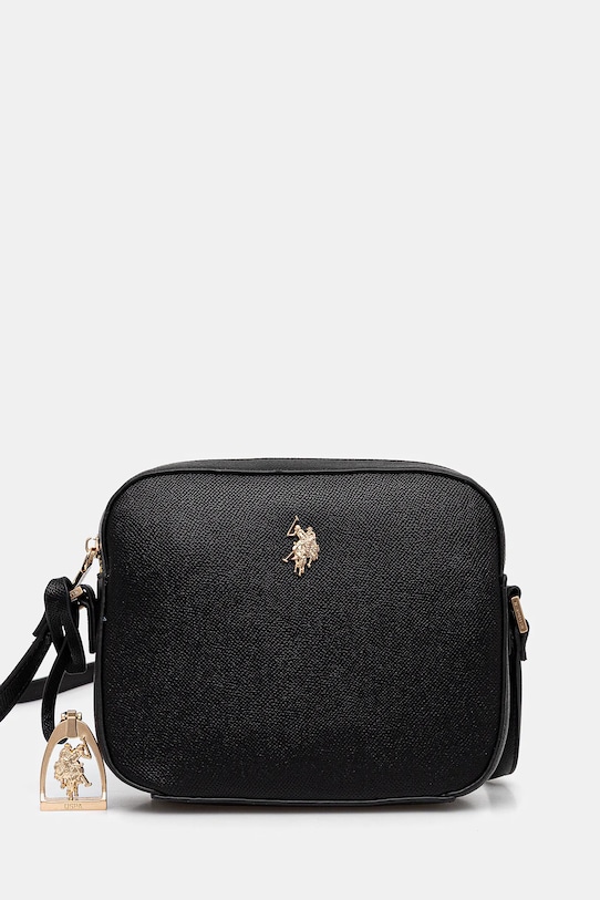 U.S. Polo Assn. kézitáska Jones szintetikus bőr fekete BEUJE8655WVP
