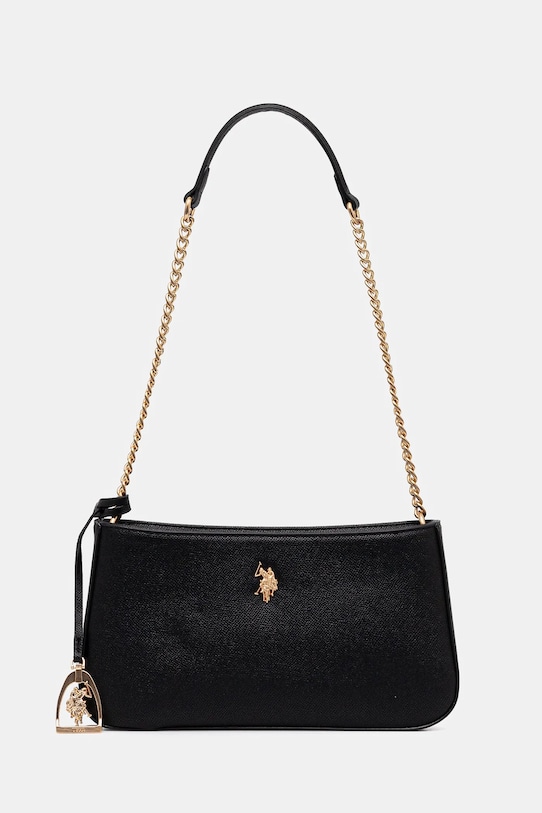 U.S. Polo Assn. kézitáska Jones szintetikus bőr fekete BEUJE8663WVP