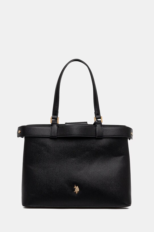 U.S. Polo Assn. kézitáska Jones szintetikus bőr fekete BEUJE8664WVP