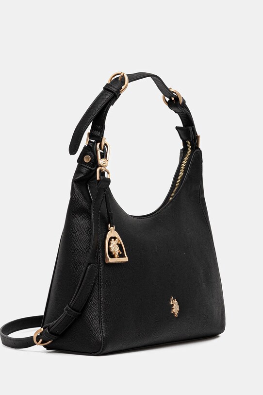 Τσάντα U.S. Polo Assn. Jones BEUJE8667WVP μαύρο SS25