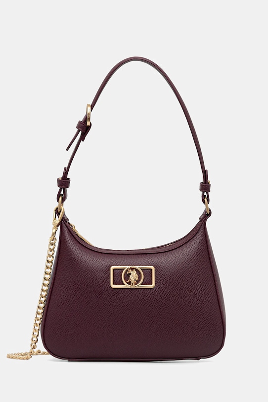 Kabelka U.S. Polo Assn. Jones jednofarebný burgundské BEUJ88676WVP