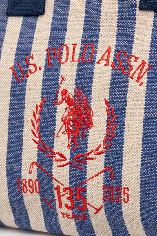 Памучна чанта U.S. Polo Assn. Pool виолетов BEU2P8693WCO