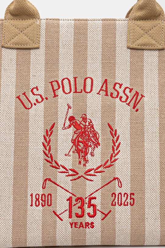 U.S. Polo Assn. geanta de bumbac Pool bej BEU2P8693WCO