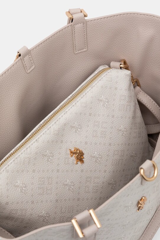 U.S. Polo Assn. kétoldalas táska Malibu BEUM08707WVP bézs