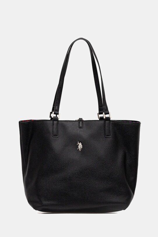 U.S. Polo Assn. kétoldalas táska Rogersville szintetikus bőr fekete BEURR8709WVP
