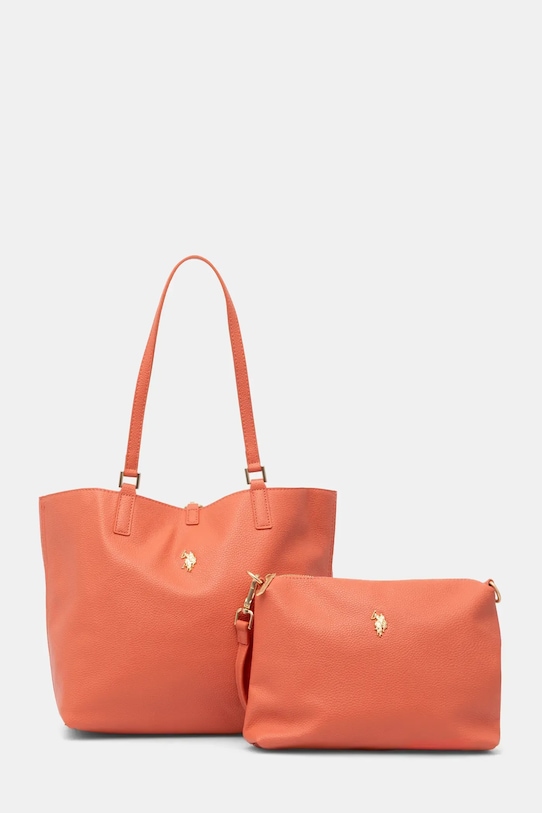 U.S. Polo Assn. torebka dwustronna Rogersville wzorzyste pomarańczowy BEURR8715WVP