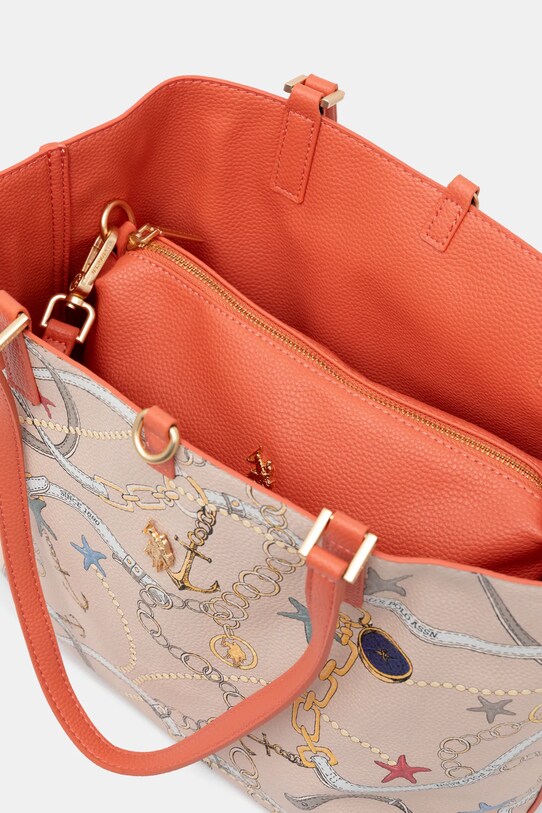 Τσάντα δυο όψεων U.S. Polo Assn. Rogersville BEURR8715WVP πορτοκαλί