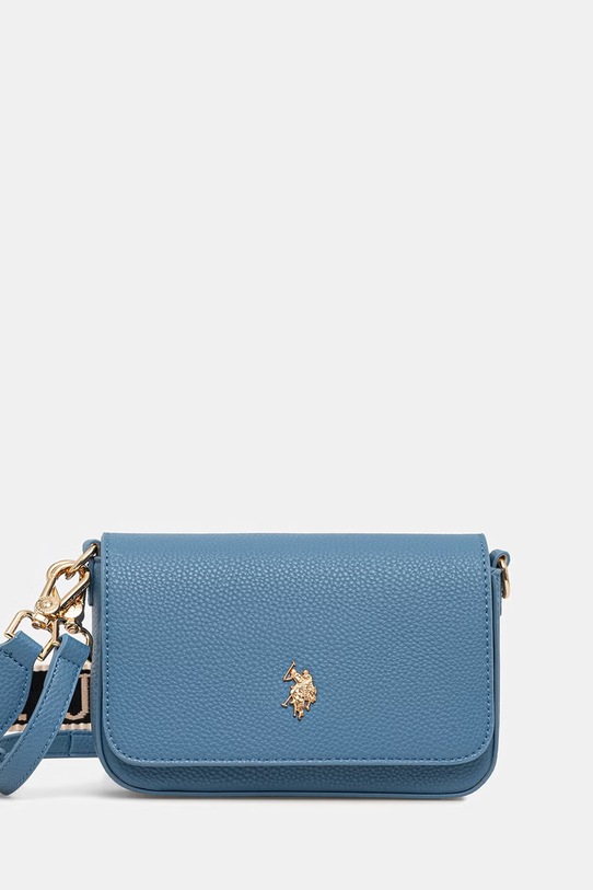 Τσάντα U.S. Polo Assn. Mansion απομίμηση λείου δέρματος μπλε BEUE58718WVP
