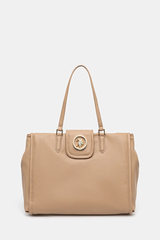 U.S. Polo Assn. kézitáska Jodhpur szintetikus bőr bézs BEUJ58588WVP