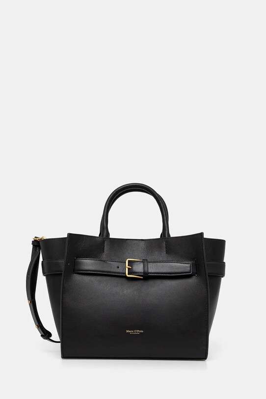 Шкіряна сумочка Marc O'Polo лицьова шкіра чорний 50318760201141