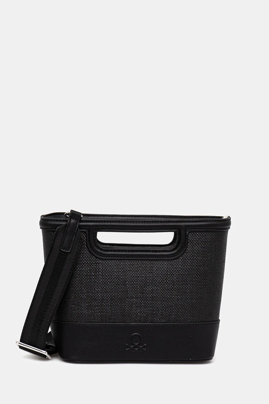 Kabelka United Colors of Benetton vzorovaný čierna 67O1DY07Q