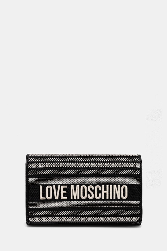 Love Moschino geantă cu modele negru JC4241PP0MKO100A