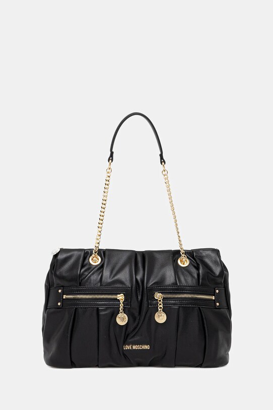 Love Moschino torebka nie mieści A4 czarny JC4213PP0MKB0000