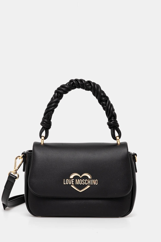 Love Moschino poșetă nu incape in A4 negru JC4311PP0MK1300A