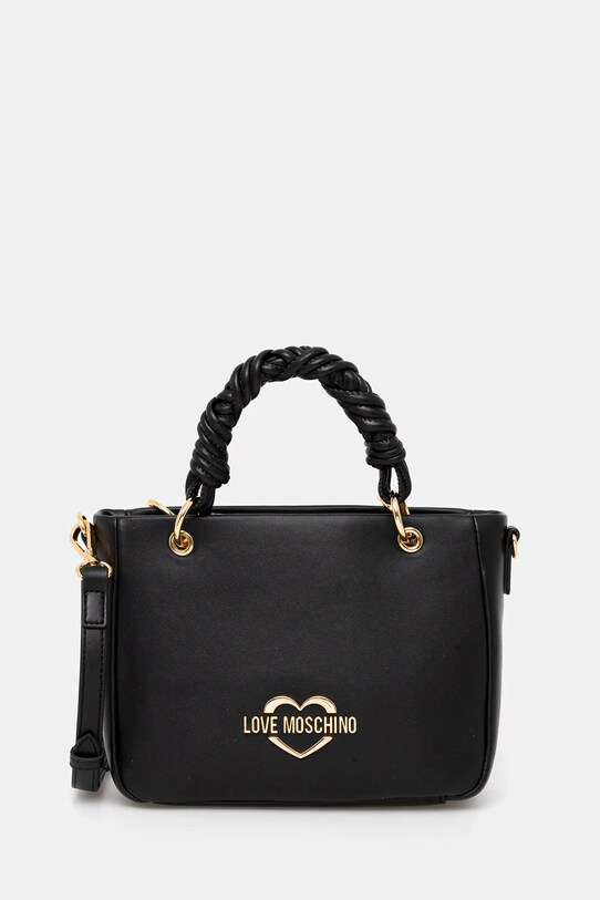 Love Moschino torebka nie mieści A4 czarny JC4313PP0MK1300A