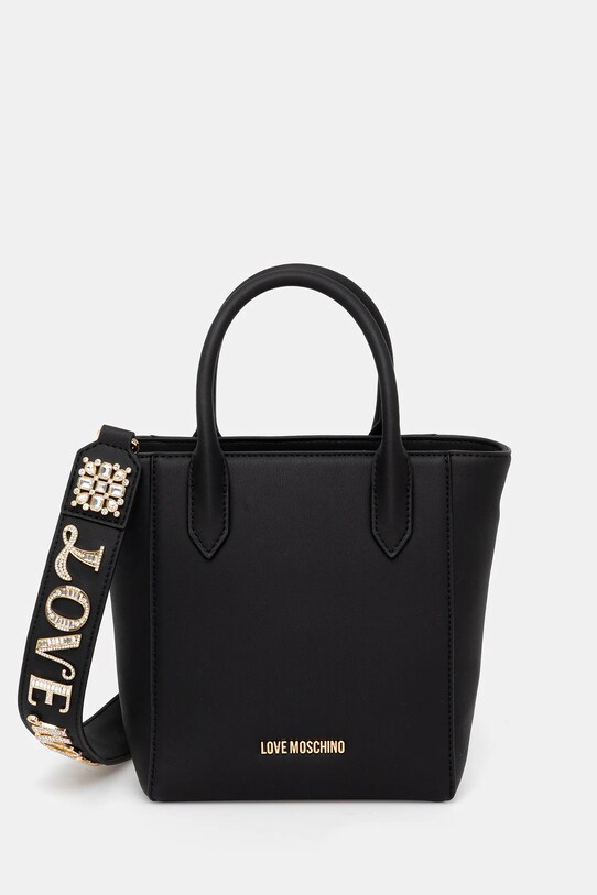 Love Moschino torebka nie mieści A4 czarny JC4277PP0MKI0000