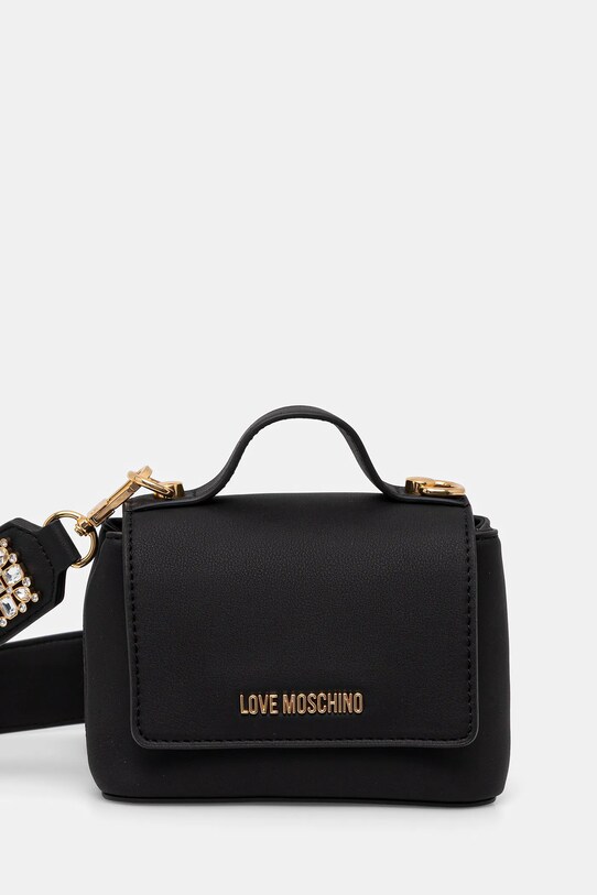 Kabelka Love Moschino jednofarebný čierna JC4279PP0MKI0000