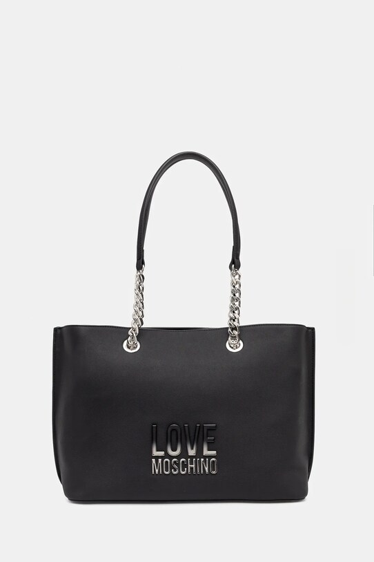 Love Moschino geantă incape in A4 negru JC4257PP0MKD000B