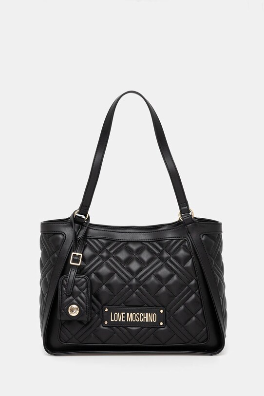 Love Moschino torebka mieści A4 czarny JC4206PP0MLA0000