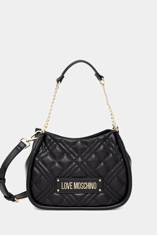 Love Moschino torebka nie mieści A4 czarny JC4208PP0MLA0000