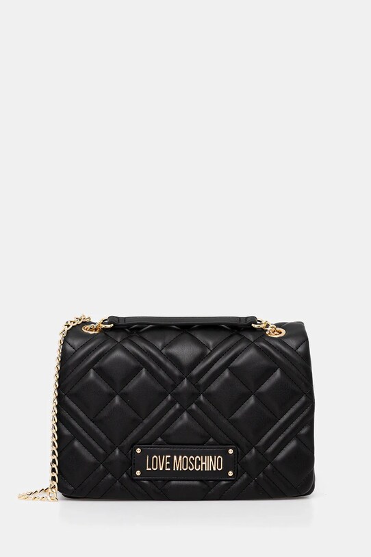 Love Moschino torebka nie mieści A4 czarny JC4153PP0MLA0000