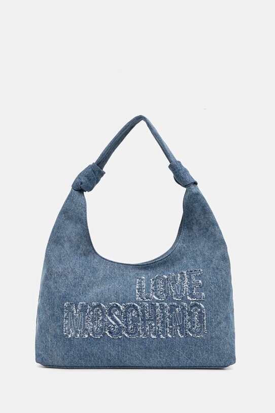 Love Moschino torebka jeansowa tekstylny niebieski JC4243PP0MKM0750