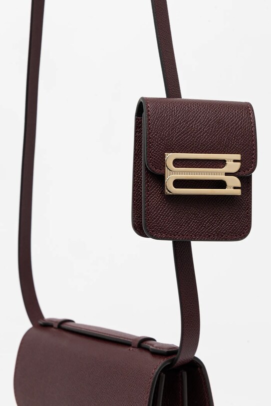 Victoria Beckham torebka skórzana bordowy B225AAC006523A
