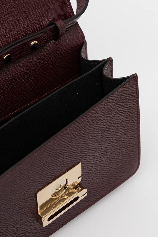 Victoria Beckham torebka skórzana B225AAC006523A bordowy