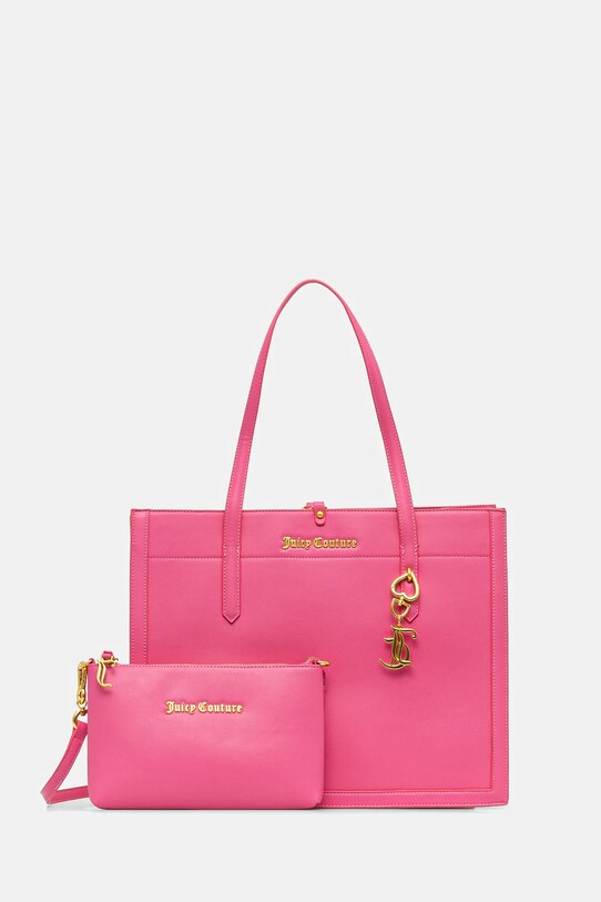 Torbica Juicy Couture Lily Imitacija zrnatega usnja roza BEJLL8752WVP