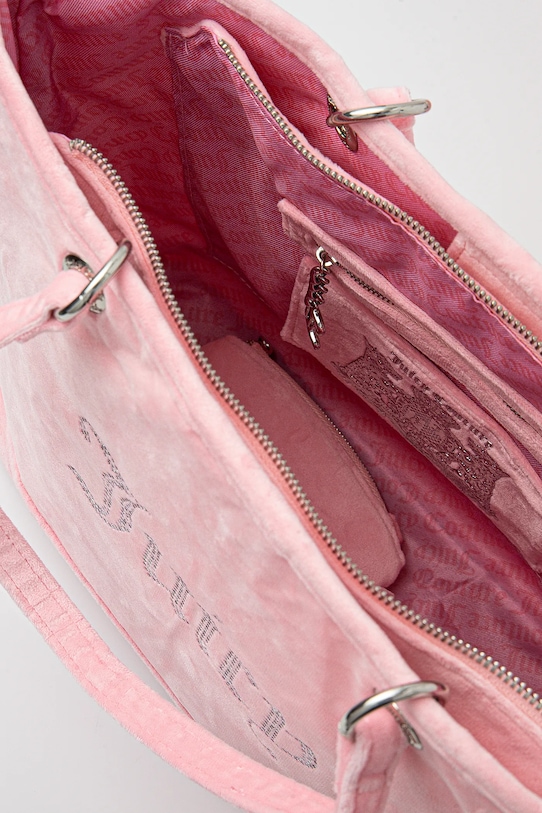 Zamatová kabelka Juicy Couture Kimberly ružová BEJQL8761WPO