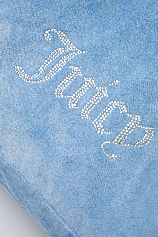 Juicy Couture torebka welurowa Kimberly BEJQL8761WPO niebieski