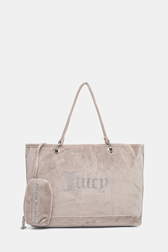 Велюрова сумочка Juicy Couture Kimberly аплікація бежевий BEJQL8761WPO
