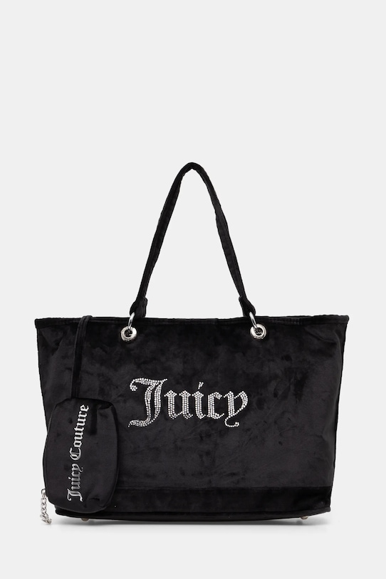 Juicy Couture geantă de mână din catifea Kimberly incape in A4 negru BEJQL8761WPO