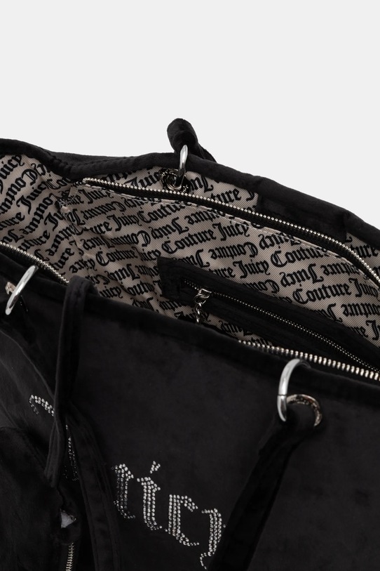 Juicy Couture geantă de mână din catifea Kimberly BEJQL8761WPO negru