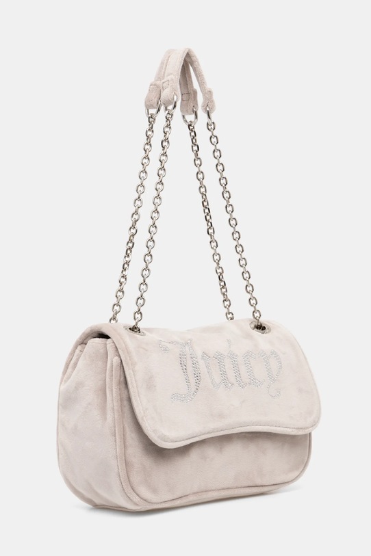 Βελούδινη τσάντα Juicy Couture Kimberly BEJQL8762WPO μπεζ SS25