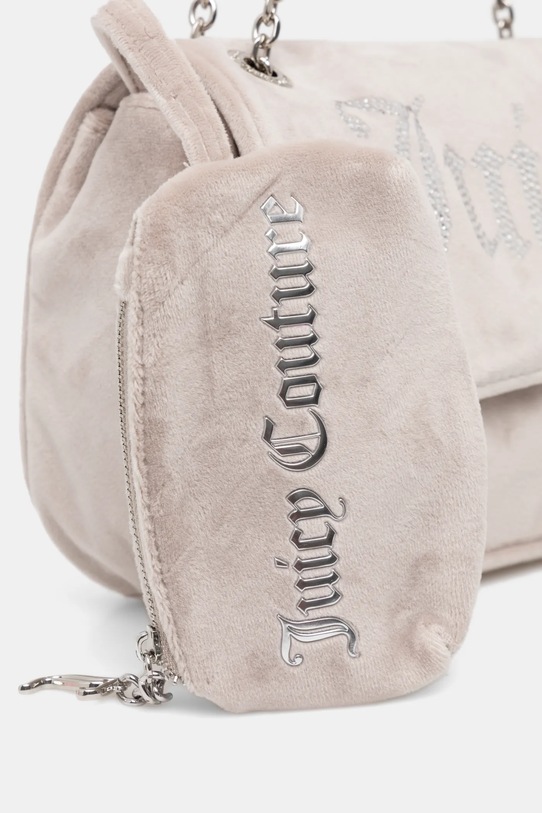 Βελούδινη τσάντα Juicy Couture Kimberly μπεζ BEJQL8762WPO