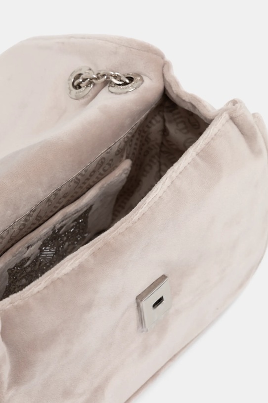 Βελούδινη τσάντα Juicy Couture Kimberly BEJQL8762WPO μπεζ