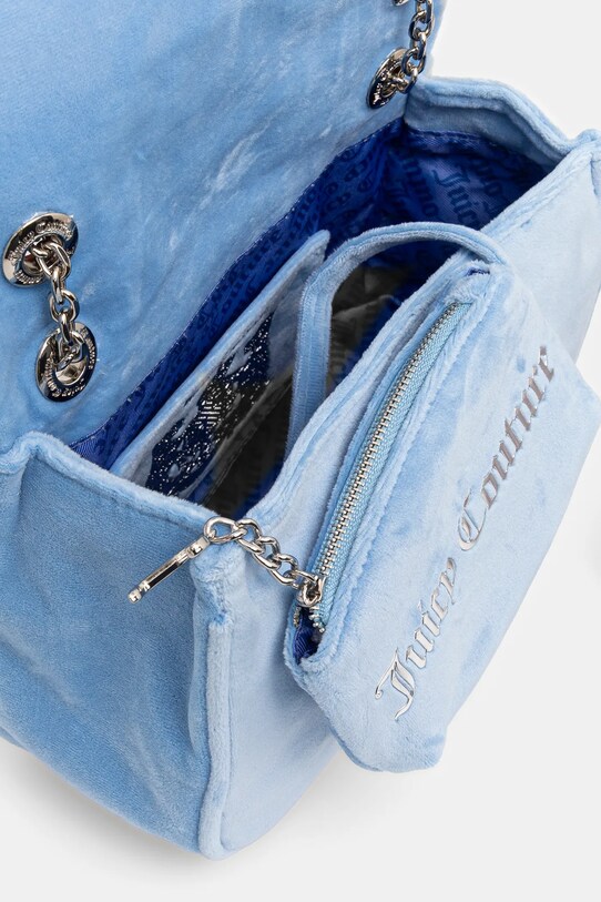 Сумочка из велюра Juicy Couture Kimberly голубой BEJQL8762WPO