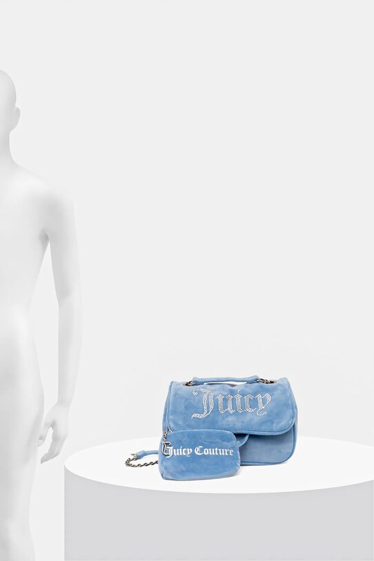 Сумочка из велюра Juicy Couture Kimberly BEJQL8762WPO голубой
