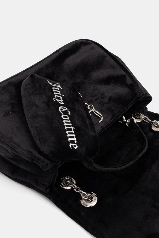 Juicy Couture geantă de mână din catifea Kimberly negru BEJQL8762WPO