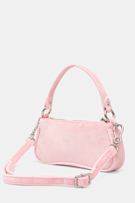 Accesorii Juicy Couture geantă de mână din catifea Kimberly BEJQL8767WPO roz