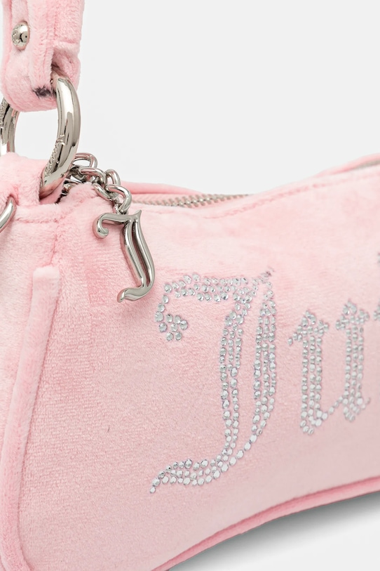 Juicy Couture geantă de mână din catifea Kimberly BEJQL8767WPO roz