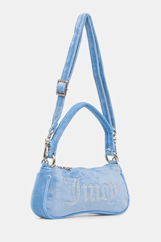 Velurová kabelka Juicy Couture Kimberly modrá BEJQL8767WPO