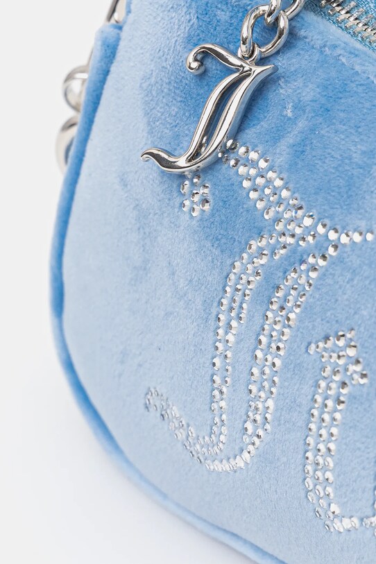 Velurová kabelka Juicy Couture Kimberly BEJQL8767WPO modrá