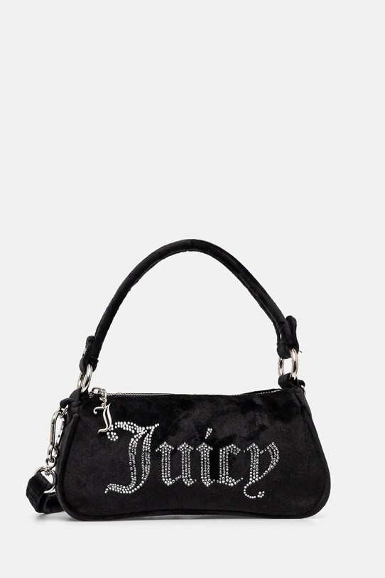 Juicy Couture geantă de mână din catifea Kimberly nu incape in A4 negru BEJQL8767WPO