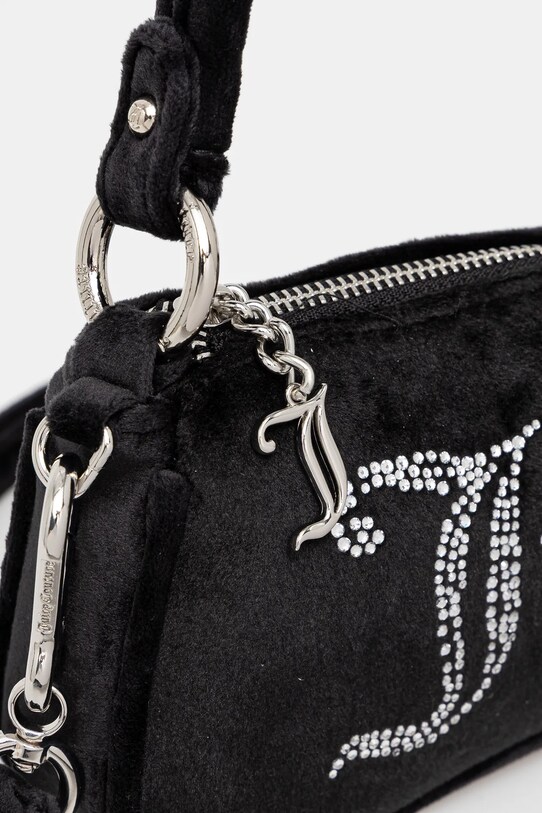 Juicy Couture geantă de mână din catifea Kimberly negru BEJQL8767WPO
