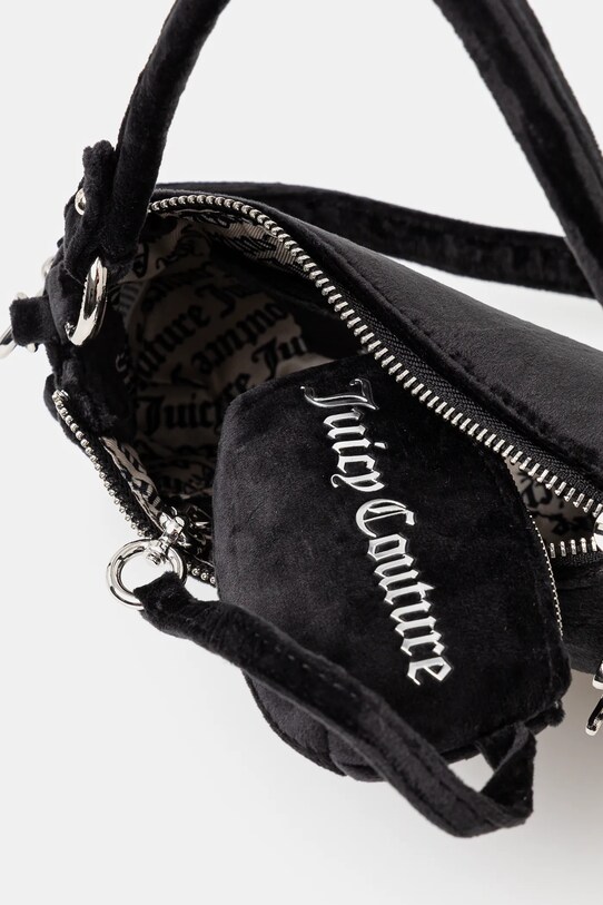 Juicy Couture geantă de mână din catifea Kimberly BEJQL8767WPO negru